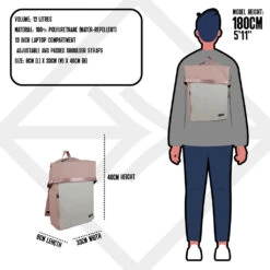 New Rebels Julan Eugene Rugzak 12L Oud Roze Waterafstotend 14 New Rebels Julan Eugene Rugzak 12L Oud Roze Waterafstotend -Trendy Tassenwinkel new rebels new rebels julan eugene rugzak 12l oud 5