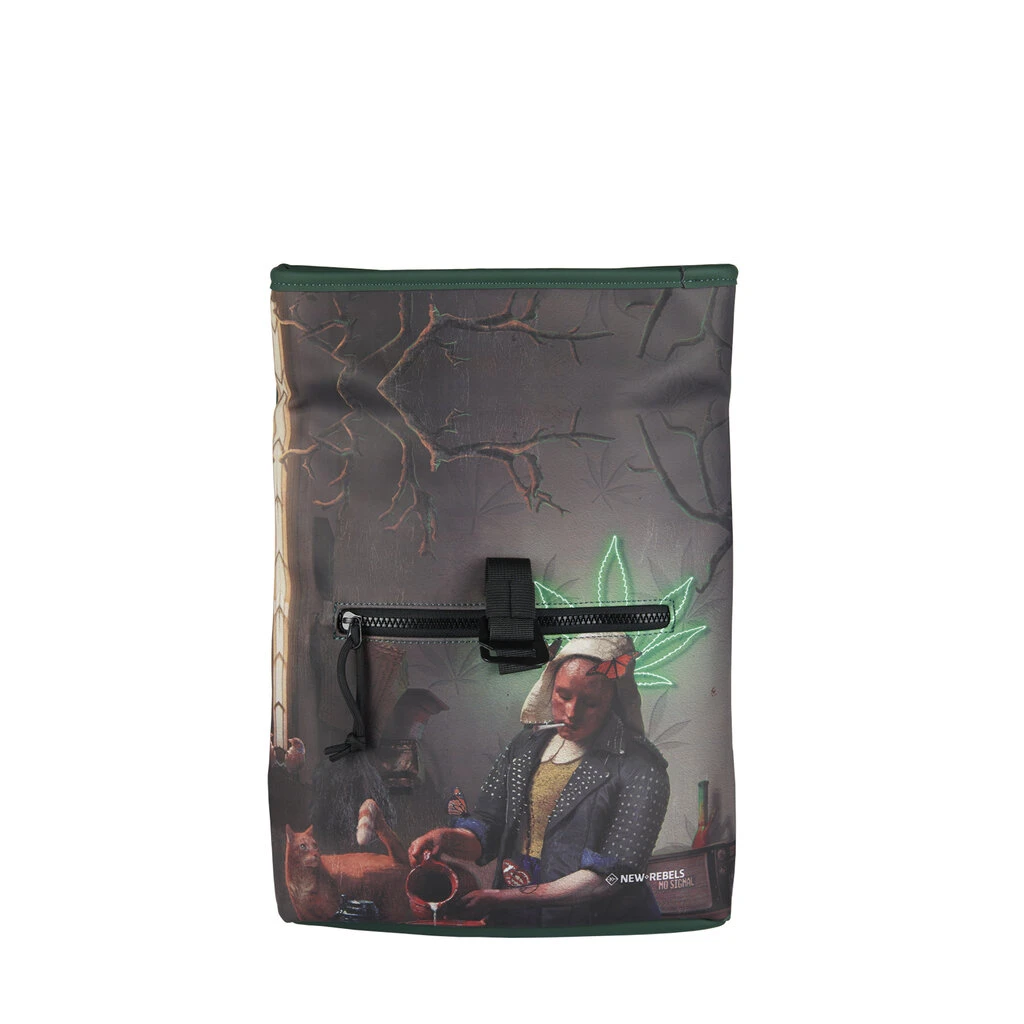 New Rebels Mart Art Los Angeles Melkmeisje Mini 7L Rugzak Rolltop Waterafstotend 5 New Rebels Mart Art Los Angeles Melkmeisje Mini 7L Rugzak Rolltop Waterafstotend - Afbeelding 5