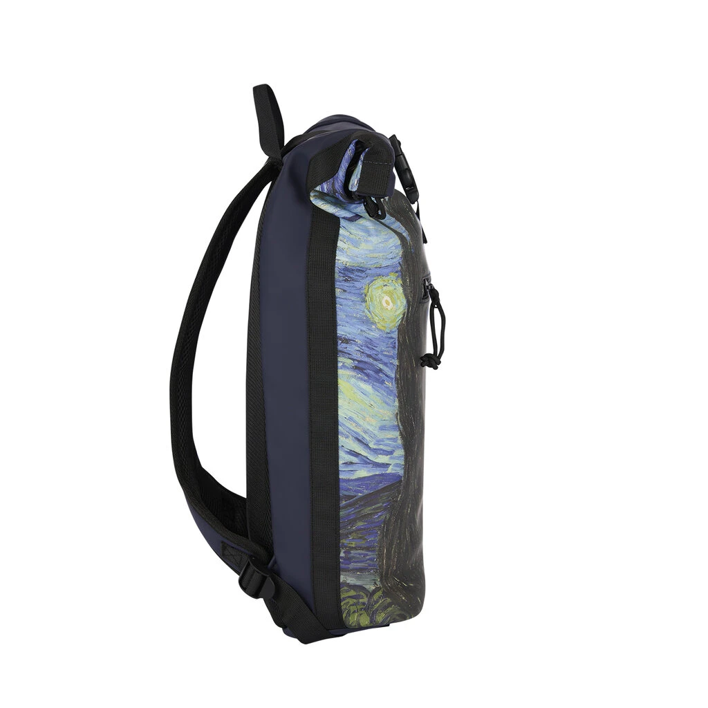 New Rebels Mart Art New York Starry Night 19L Rugzak Rolltop Waterafstotend 2 New Rebels Mart Art New York Starry Night 19L Rugzak Rolltop Waterafstotend - Afbeelding 2